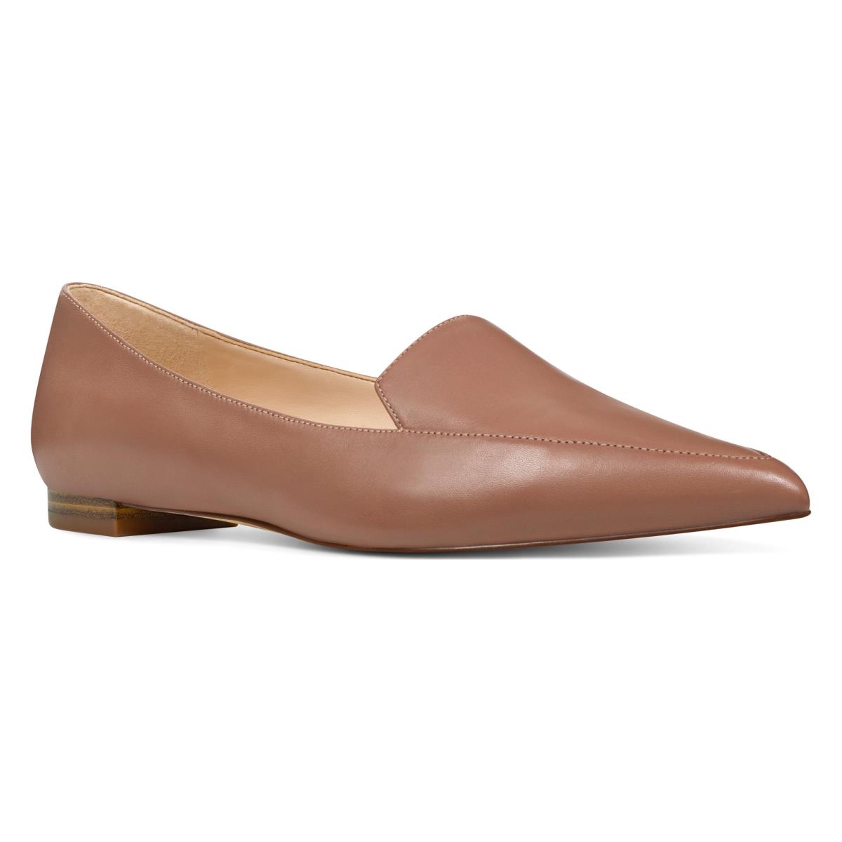 Nine West Abay Smoking Flats Dam Beige | 2615WZOHU