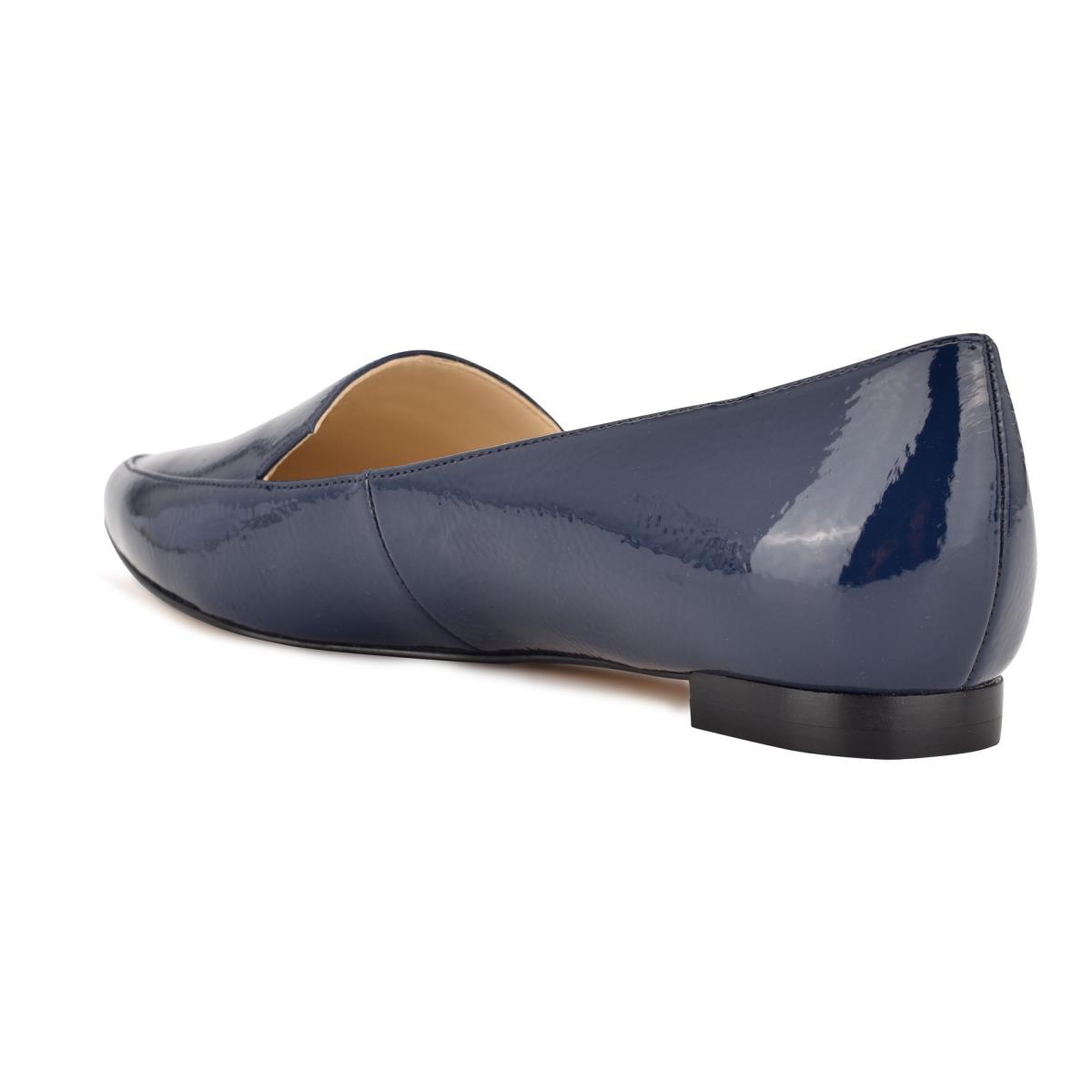 Nine West Abay Smoking Flats Dam Blå | 6582DSOJX