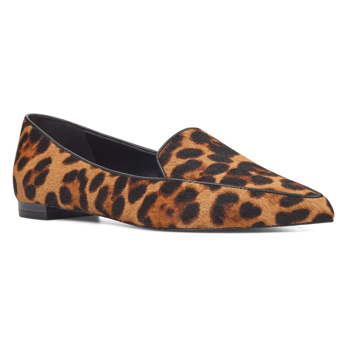 Nine West Abay Smoking Flats Dam Leopard | 9501KIFPX