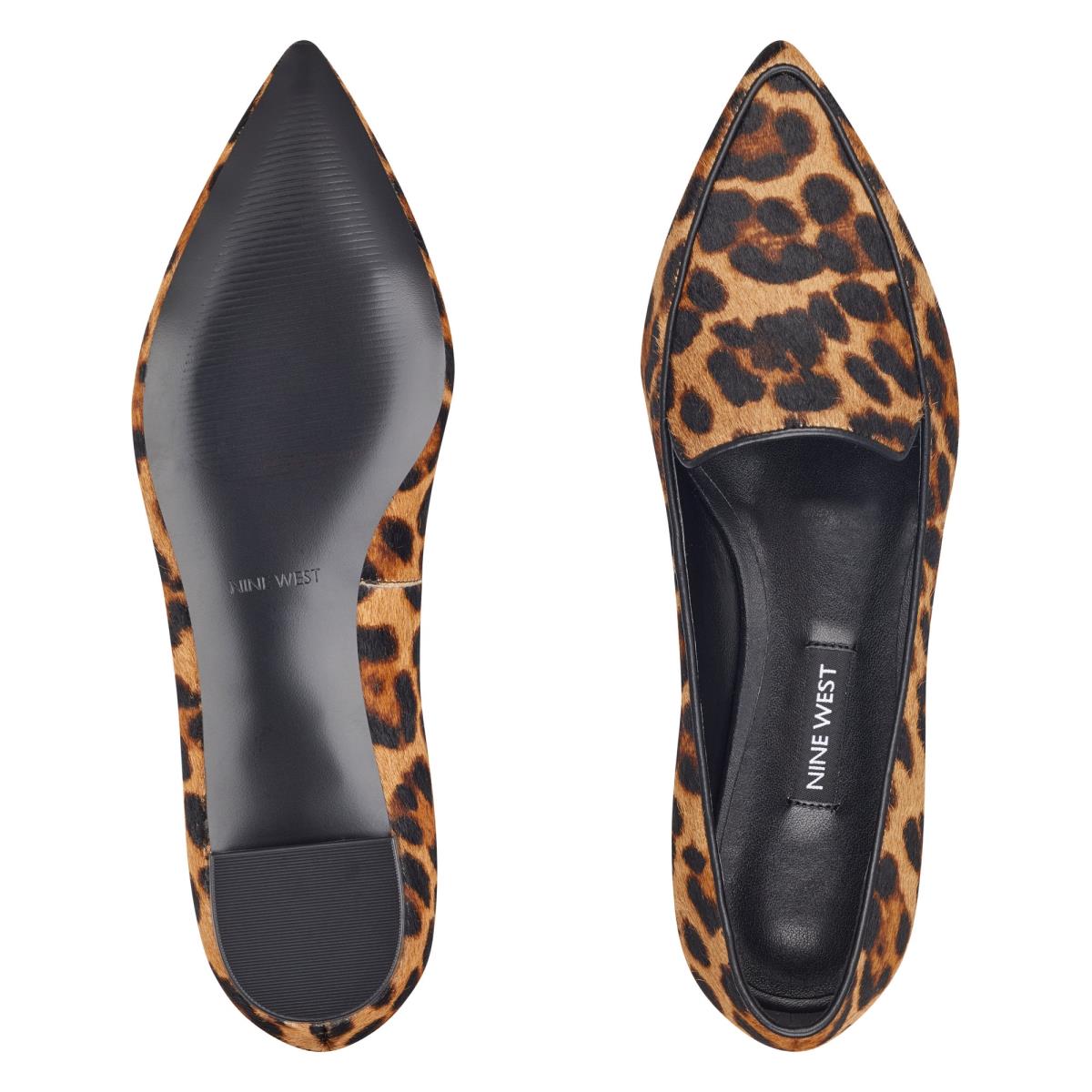 Nine West Abay Smoking Flats Dam Leopard | 9501KIFPX