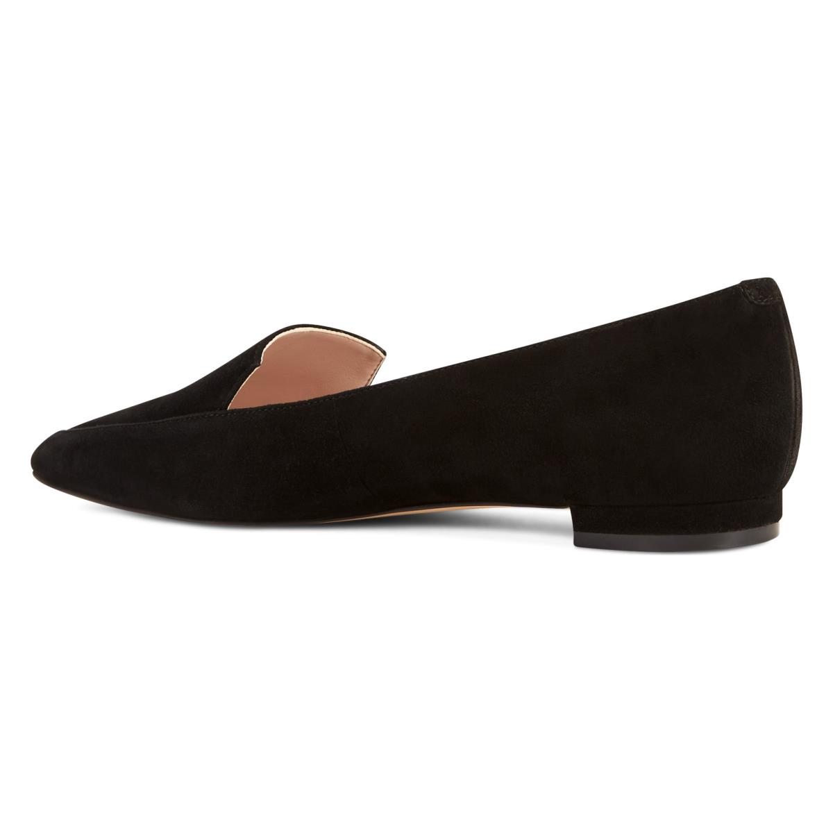 Nine West Abay Smoking Flats Dam Svarta | 0642TMRAN