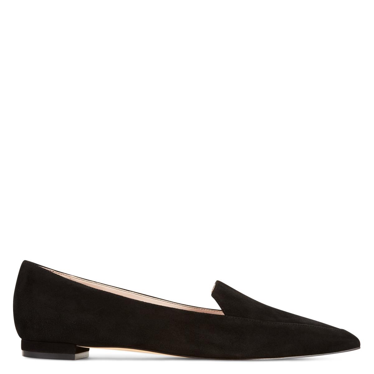 Nine West Abay Smoking Flats Dam Svarta | 0642TMRAN