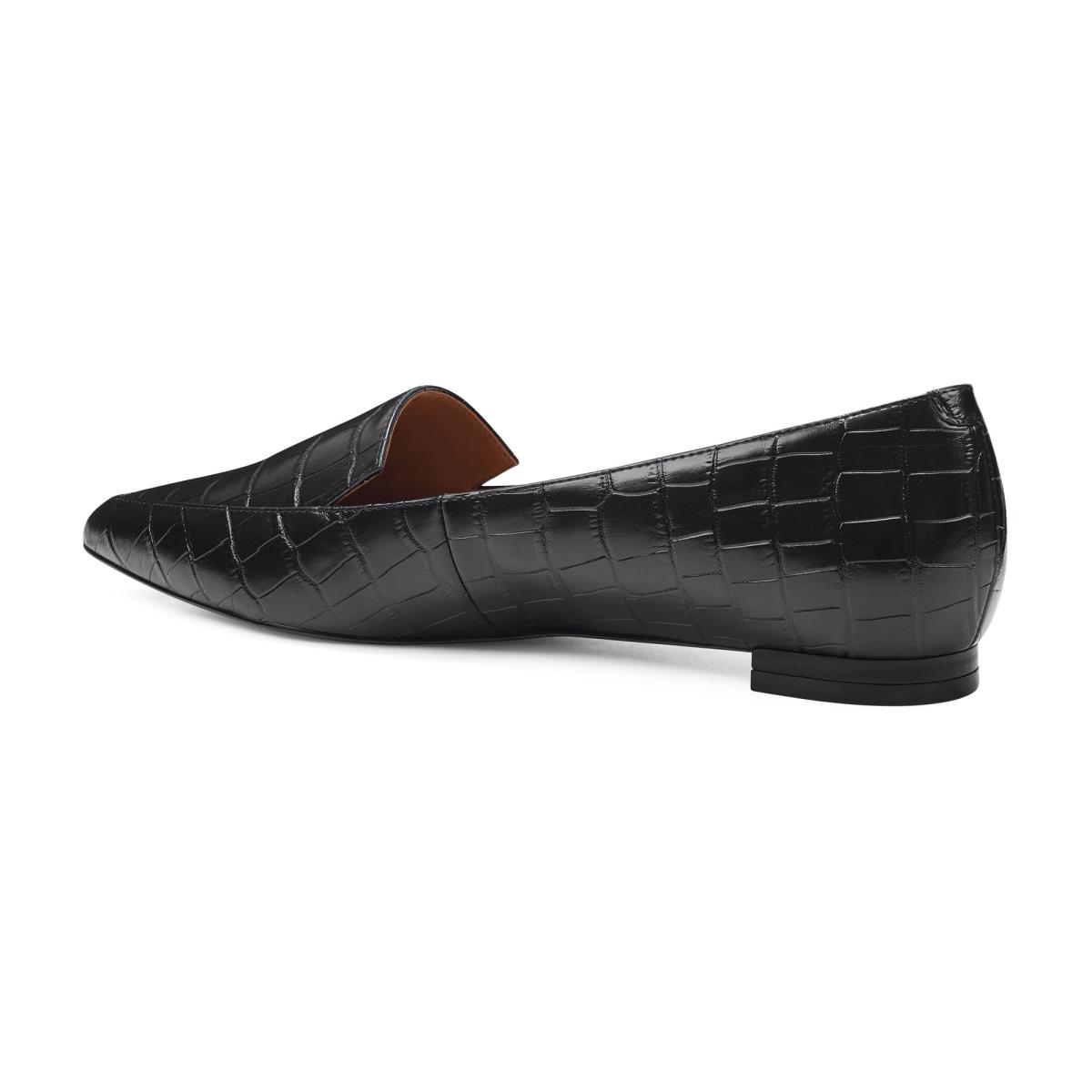 Nine West Abay Smoking Flats Dam Svarta | 4803IYZND