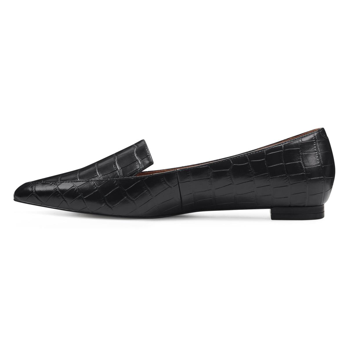 Nine West Abay Smoking Flats Dam Svarta | 4803IYZND