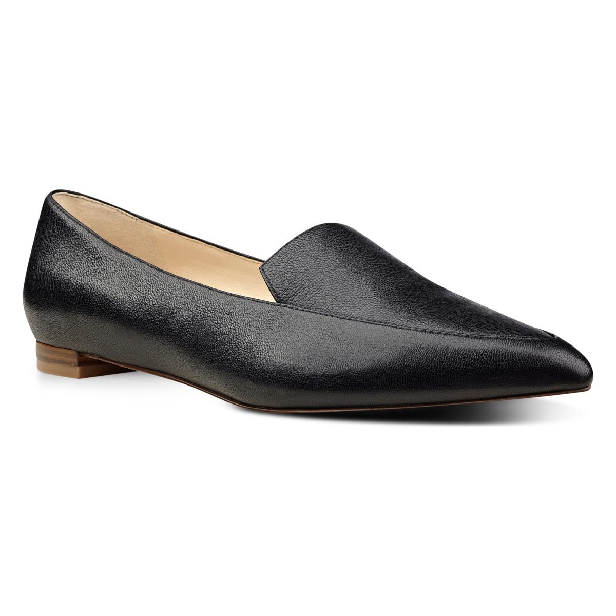 Nine West Abay Smoking Flats Dam Svarta | 6981JWCZK