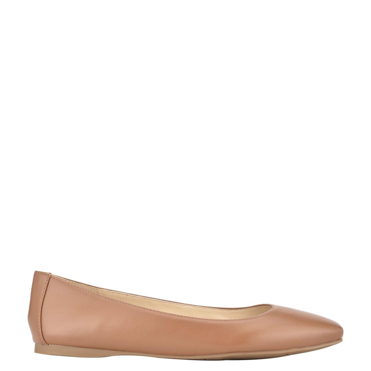 Nine West Alena Square-Tå Ballerina Dam Hudfärg | 3614IHENY