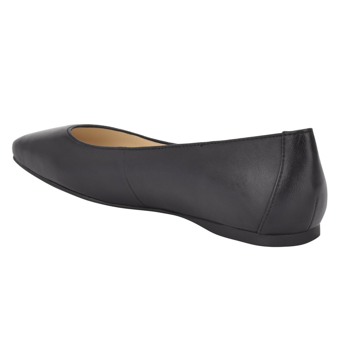 Nine West Alena Square-Tå Flats Dam Svarta | 3049YOENW