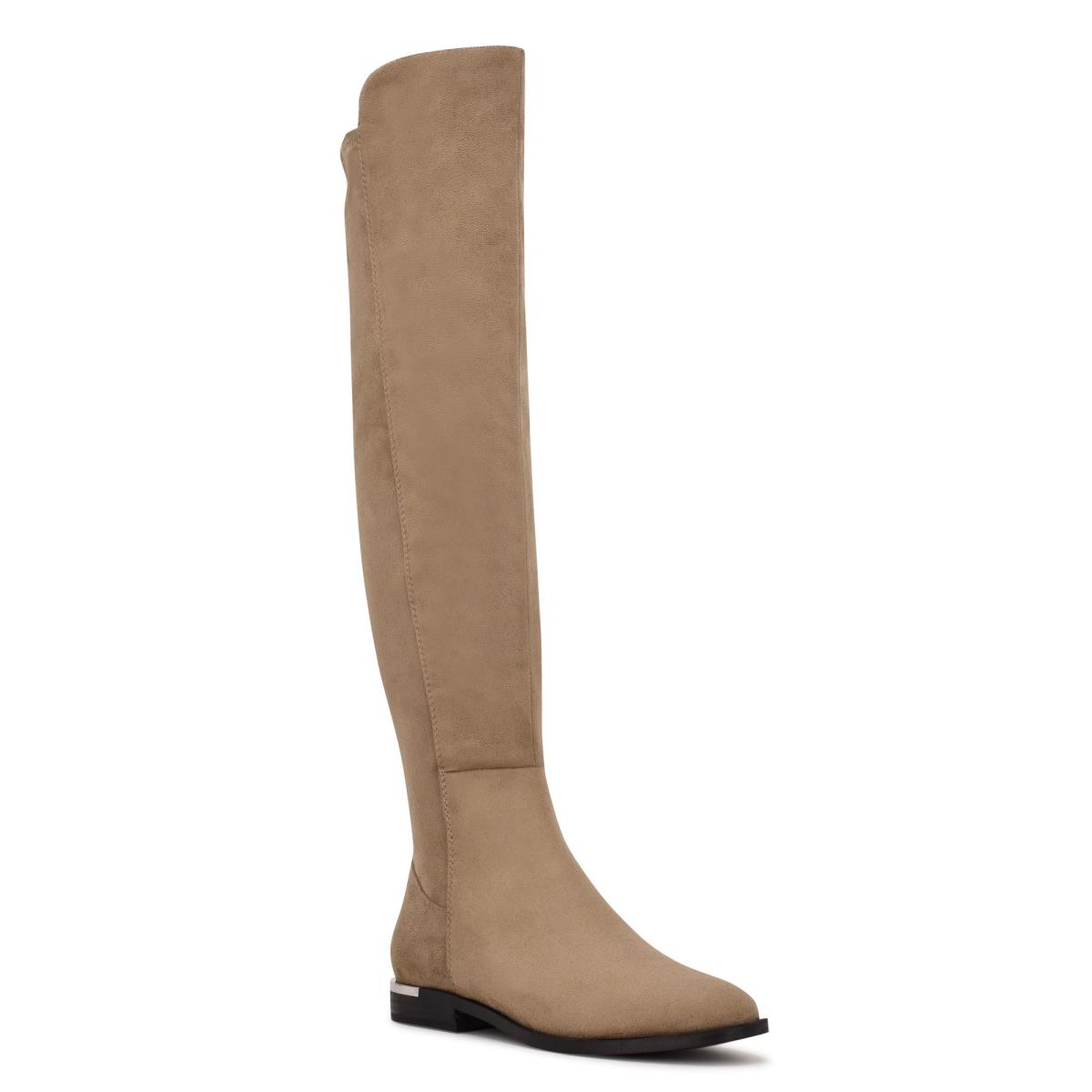 Nine West Allair Breda Calf Over the Knee Stövlar Dam Bruna | 5231WEUYK