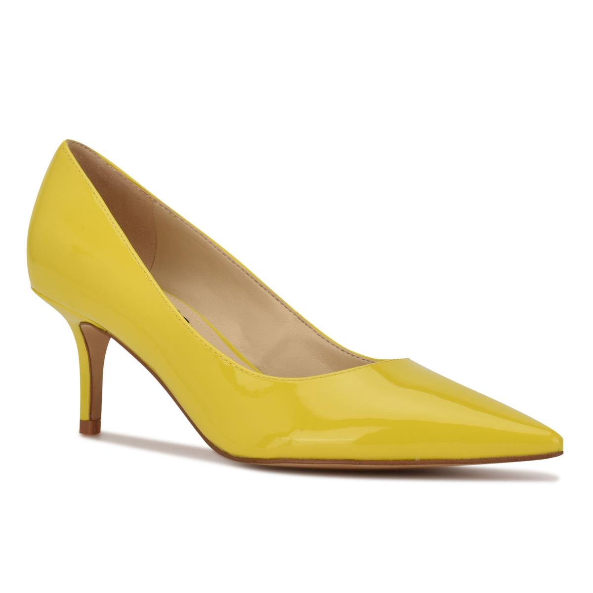 Nine West Arlene Pointy Tå Pumps Dam Gula | 2675ZJHOL