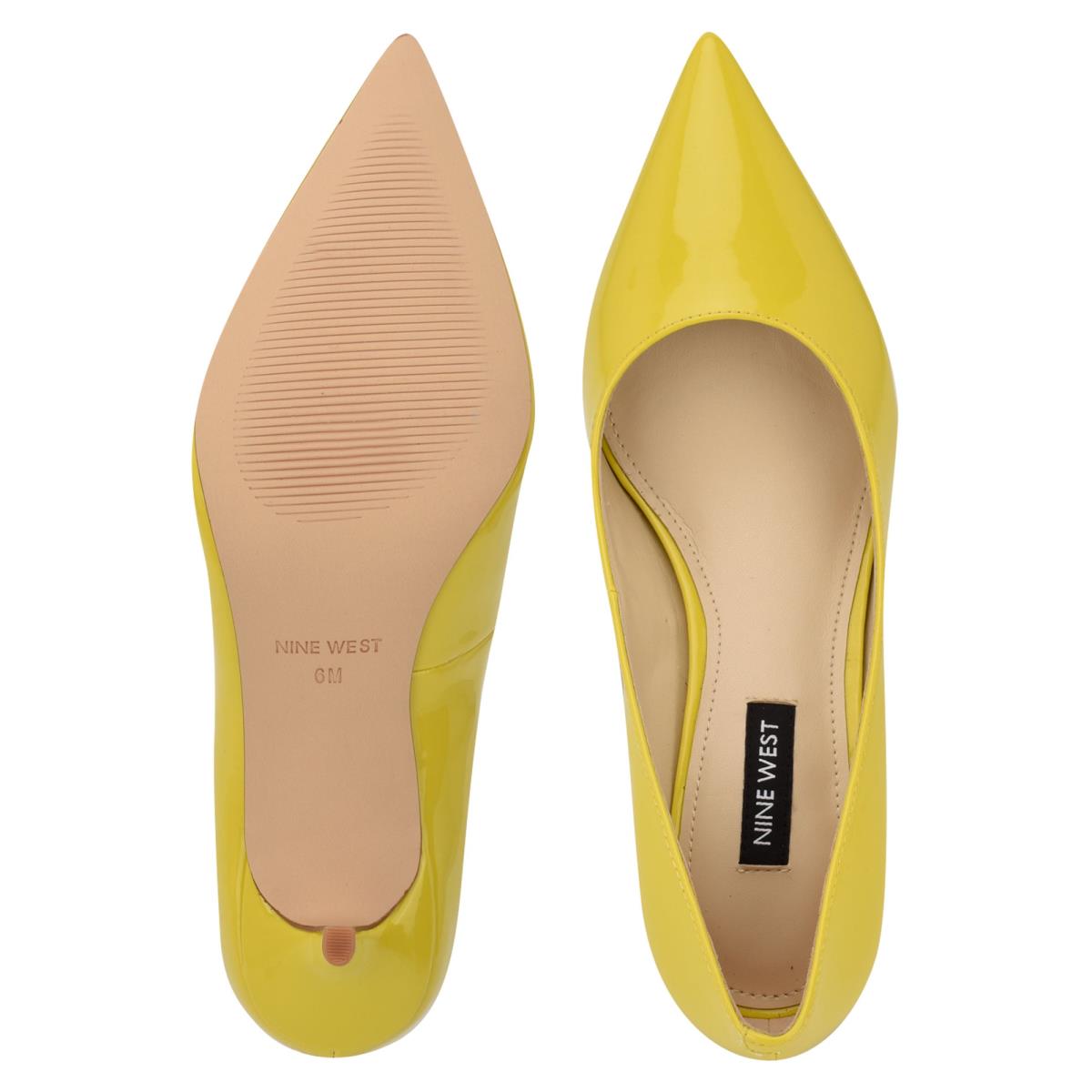 Nine West Arlene Pointy Tå Pumps Dam Gula | 2675ZJHOL