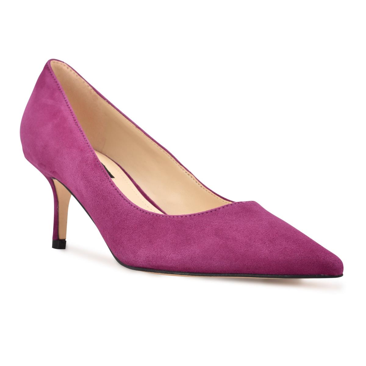 Nine West Arlene Pointy Tå Pumps Dam Lila | 1632YQFNI