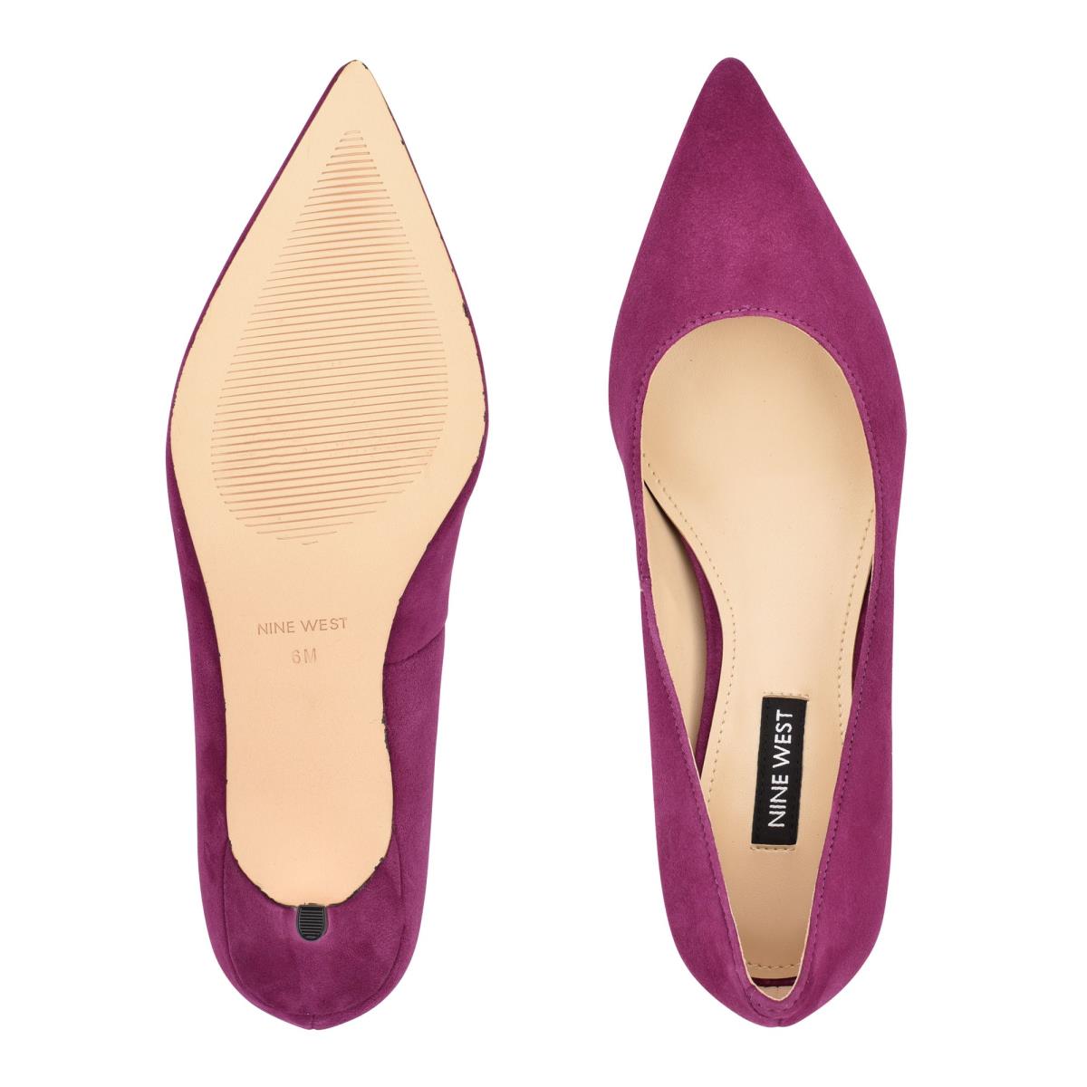 Nine West Arlene Pointy Tå Pumps Dam Lila | 1632YQFNI