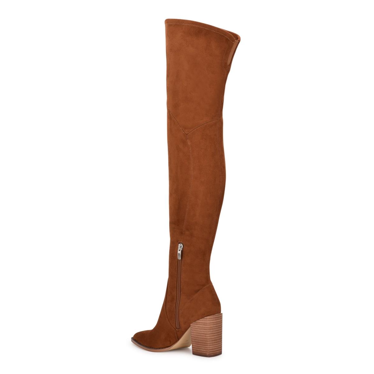 Nine West Barret Over The Knee Lackstövlar Dam Bruna | 5930TUQIB