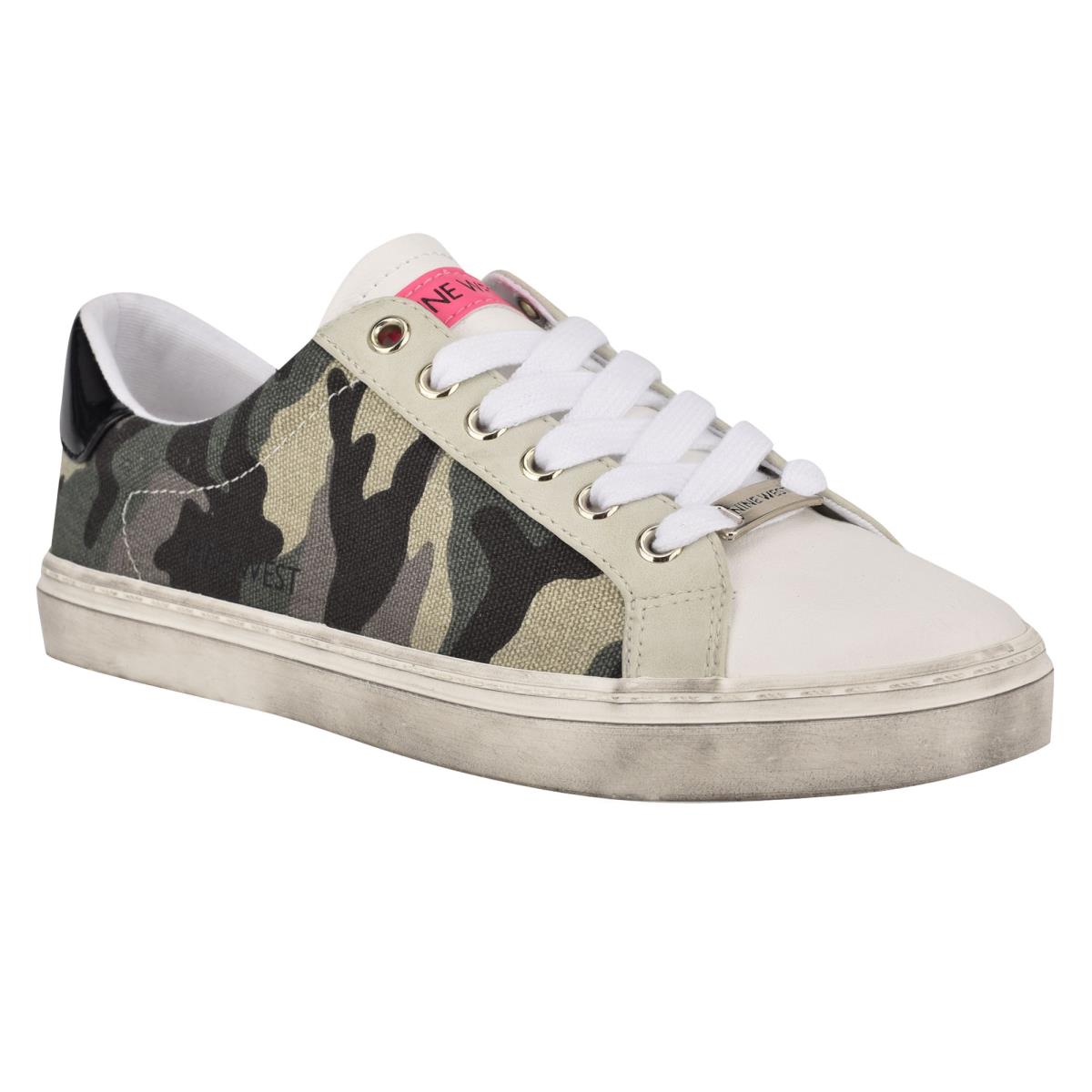 Nine West Best Casual Sneakers Dam Gröna Camo | 6735FYPAQ