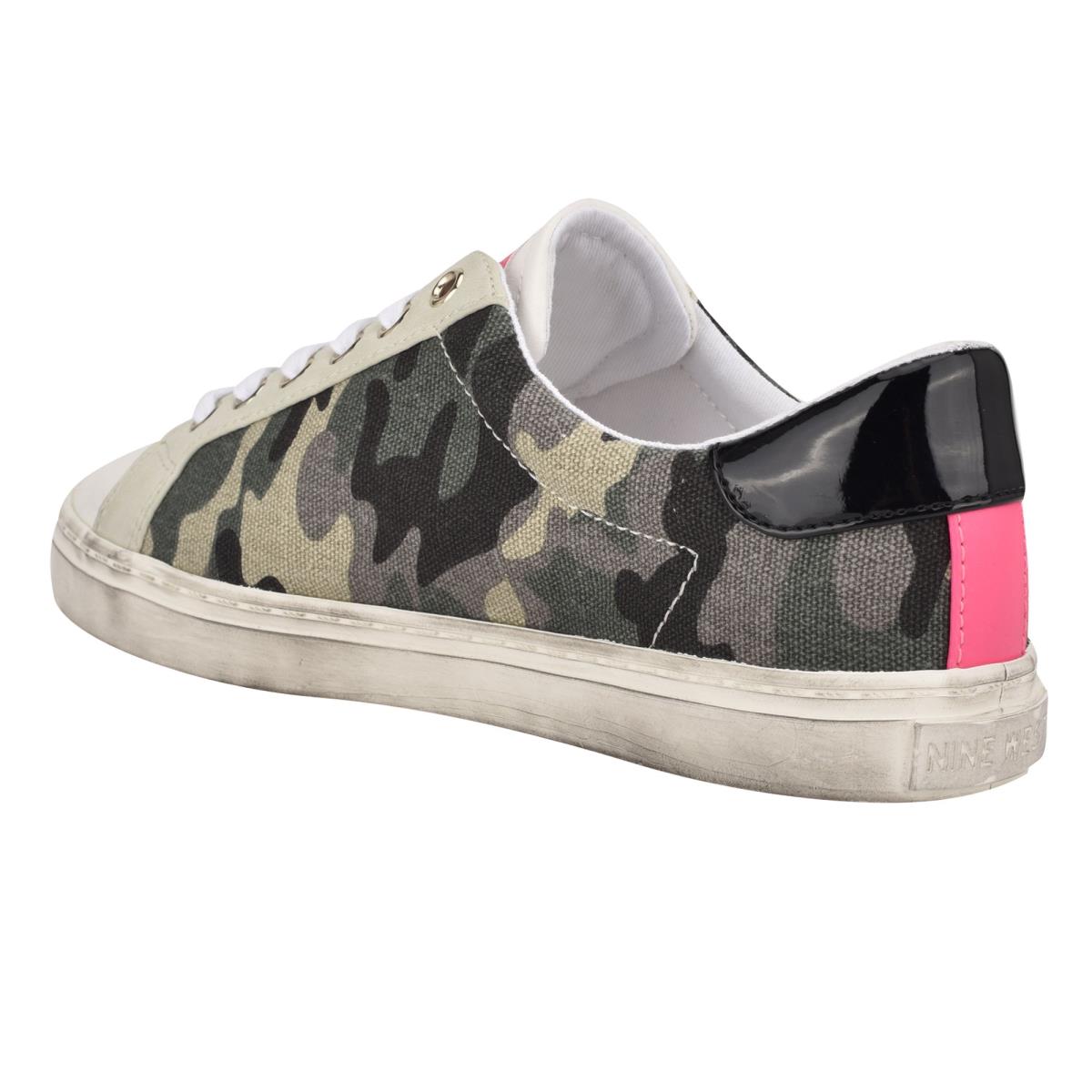 Nine West Best Casual Sneakers Dam Gröna Camo | 6735FYPAQ