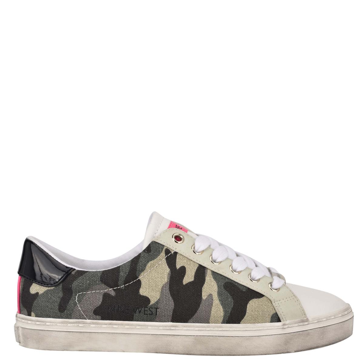 Nine West Best Casual Sneakers Dam Gröna Camo | 6735FYPAQ