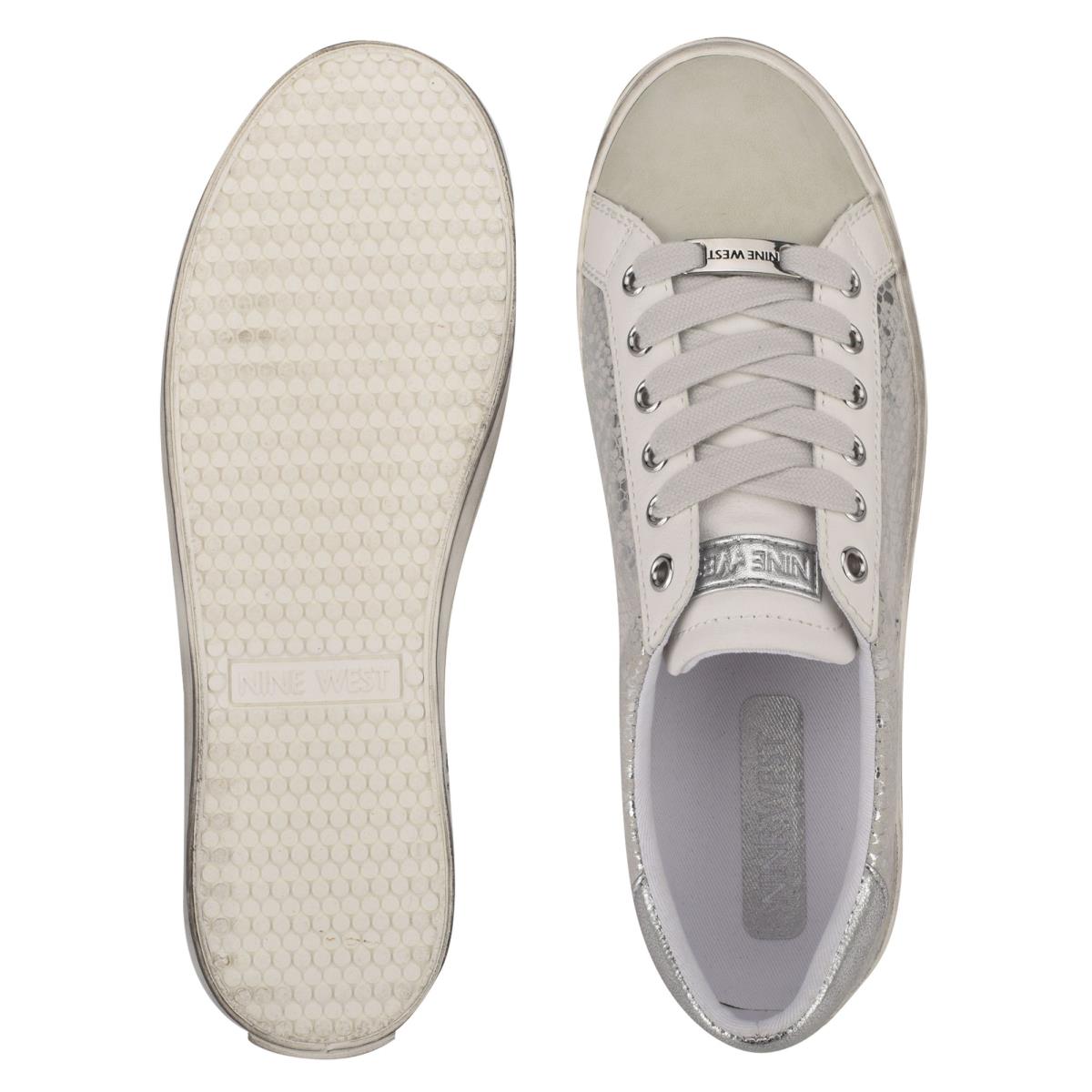 Nine West Best Casual Sneakers Dam Silver | 0427NDORM