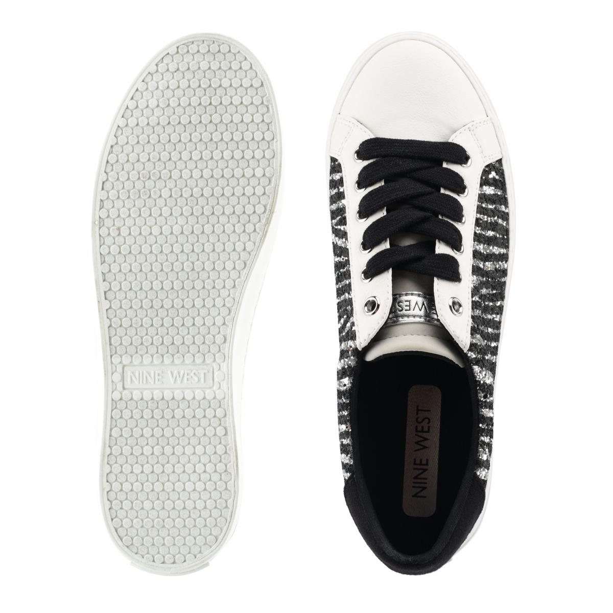 Nine West Best Casual Sneakers Dam Svarta Vita | 2569RISJT