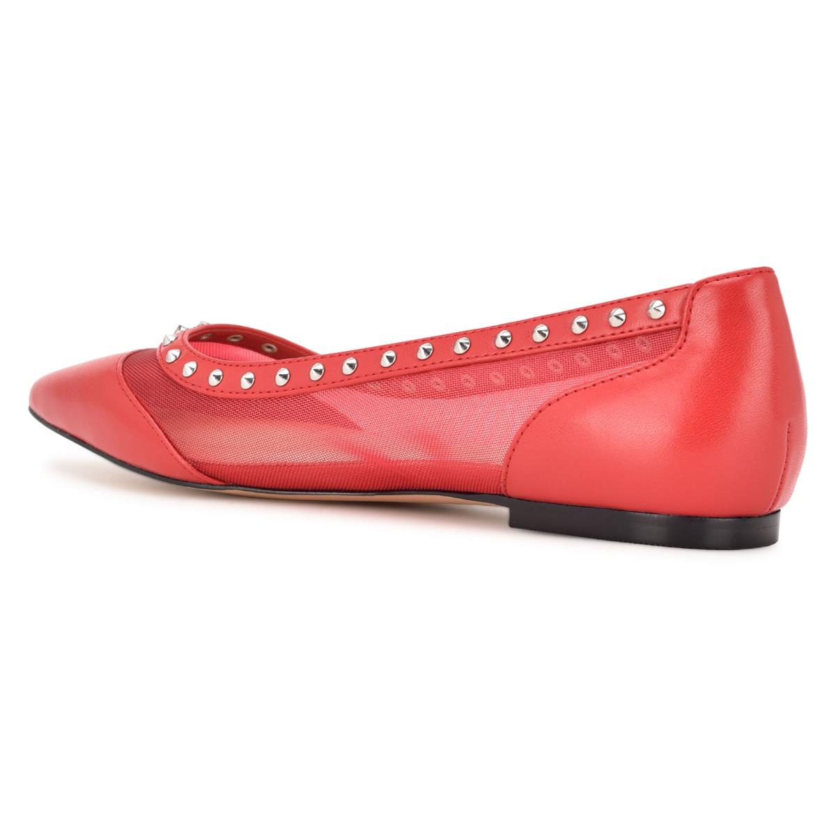 Nine West Bizzie Pointy Tå Ballerina Dam Rosa | 3109VXMNA