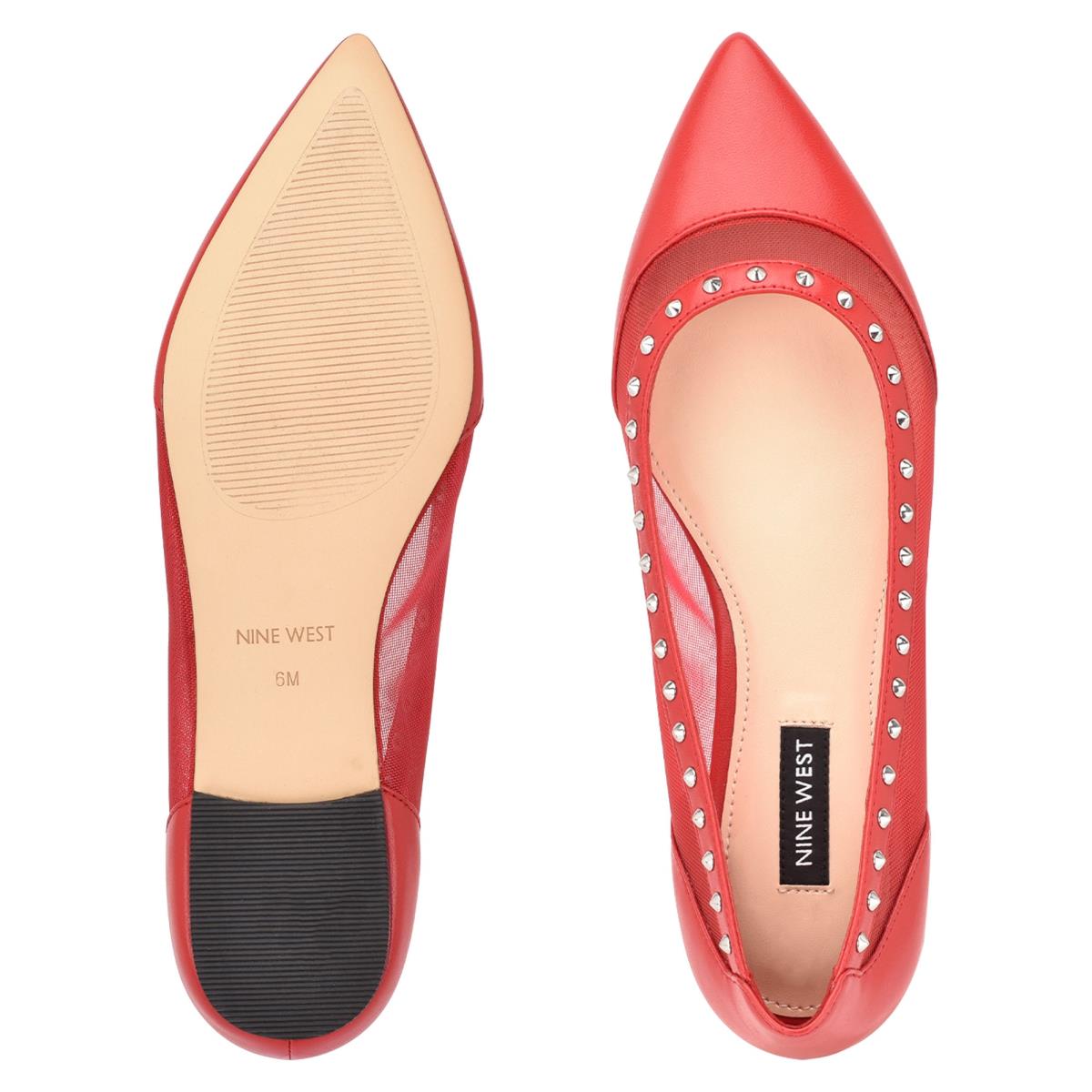 Nine West Bizzie Pointy Tå Ballerina Dam Rosa | 3109VXMNA