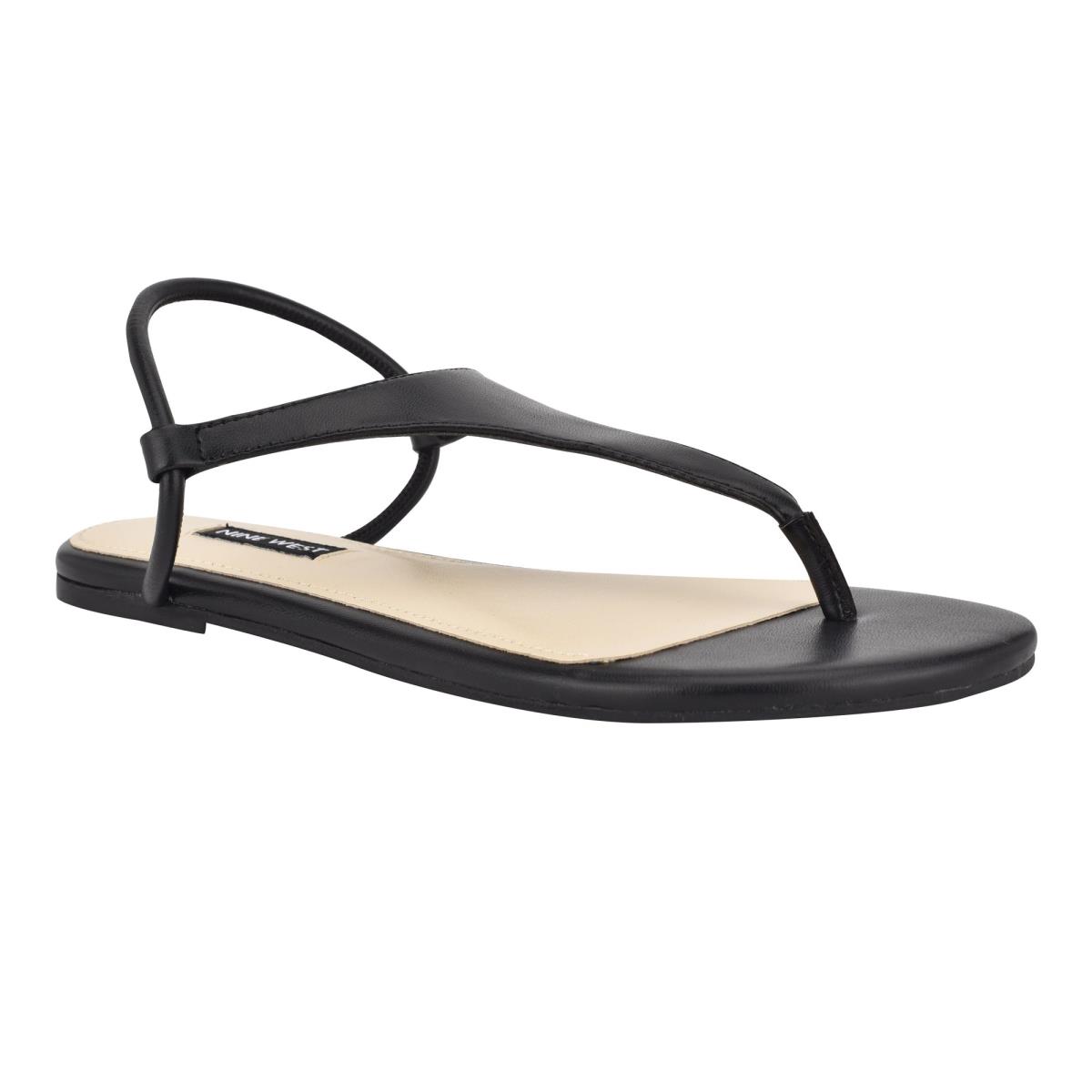 Nine West Braydin Stretch Platta Sandaler Dam Svarta | 4257KRDJZ