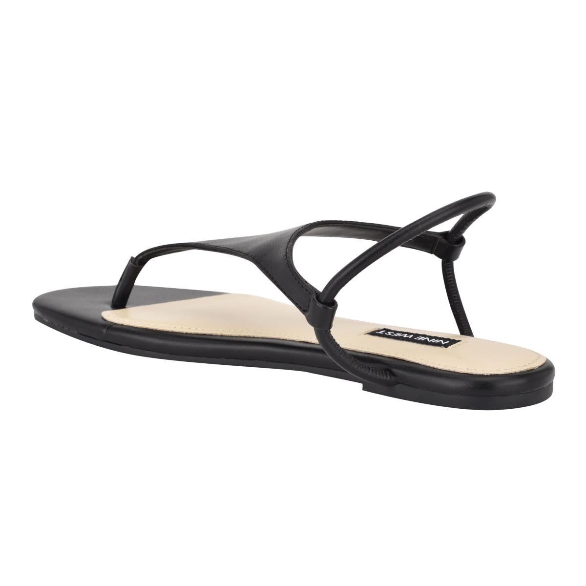 Nine West Braydin Stretch Platta Sandaler Dam Svarta | 4257KRDJZ