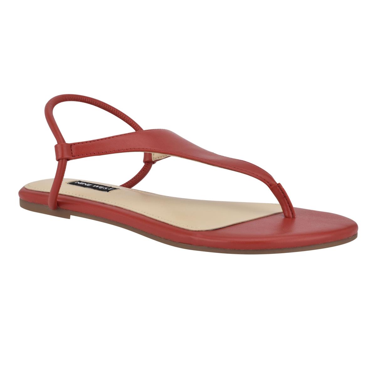 Nine West Braydin Stretch Platta Sandaler Dam Röda | 9764VTYMI