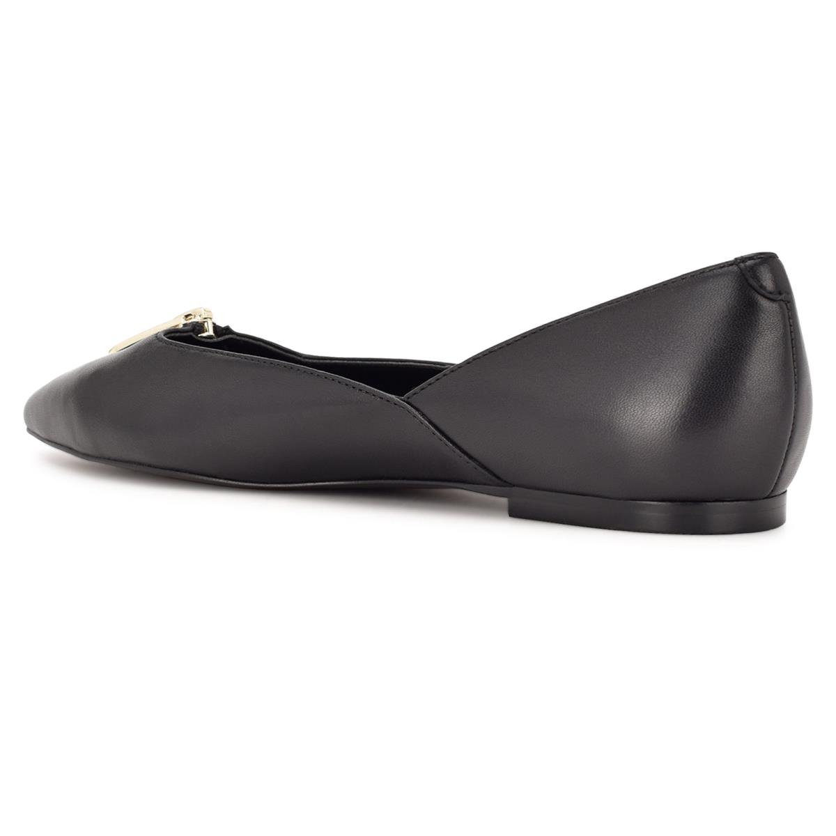 Nine West Brina Pointy Tå Ballerina Dam Svarta | 4716JCHMK