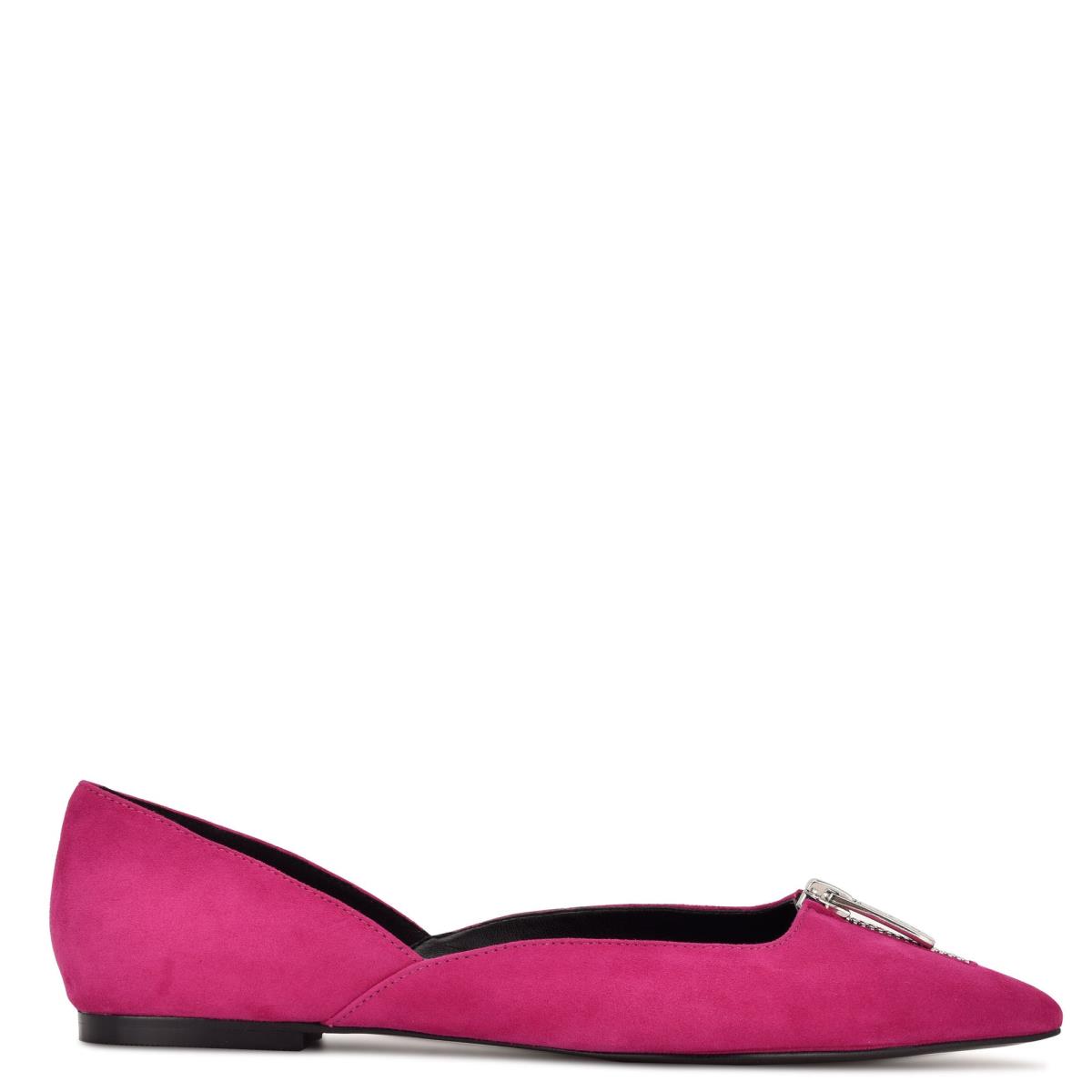 Nine West Brina Pointy Tå Ballerina Dam Rosa | 8379ZPEQD