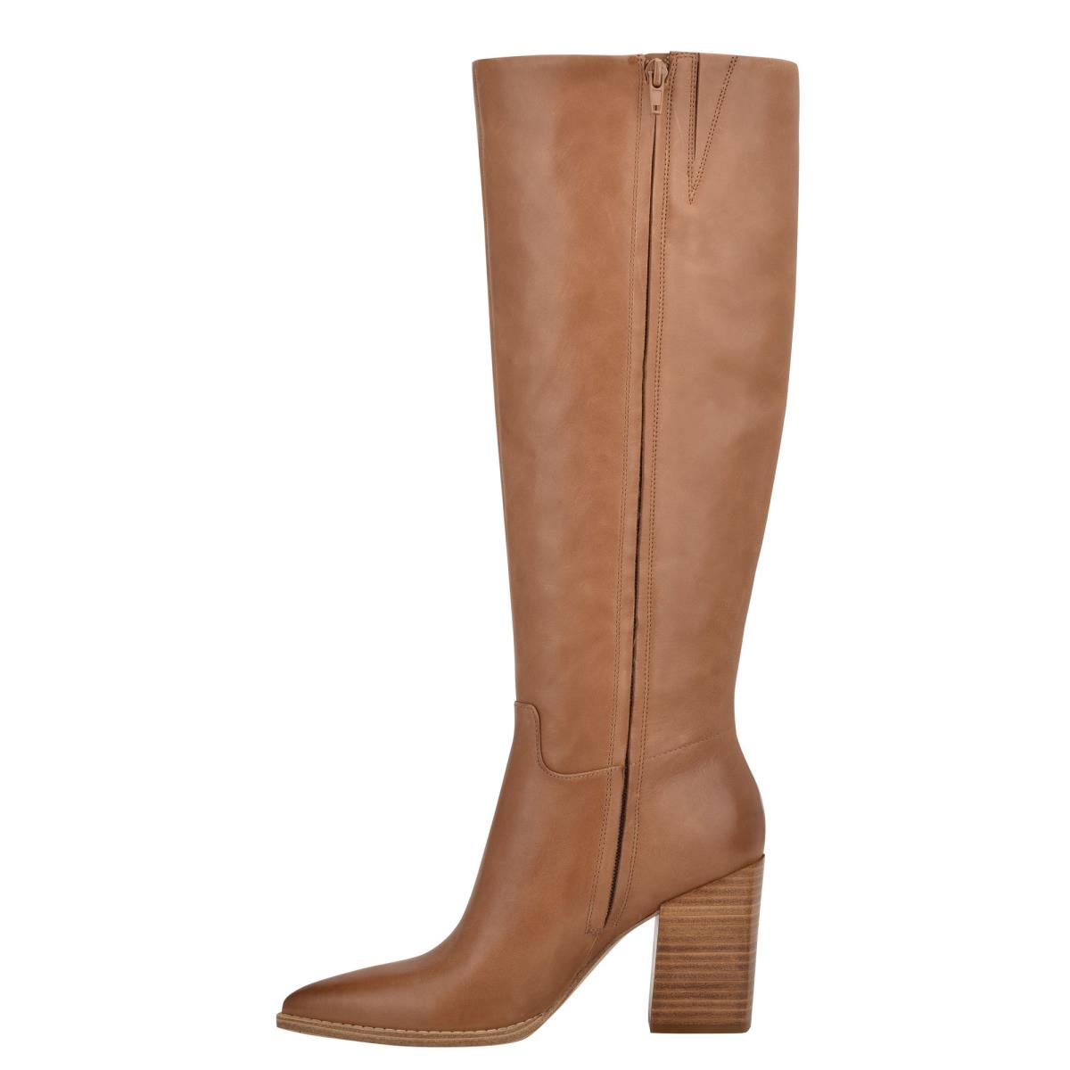 Nine West Brixe Lackstövlar Dam Beige | 5963MUQOW