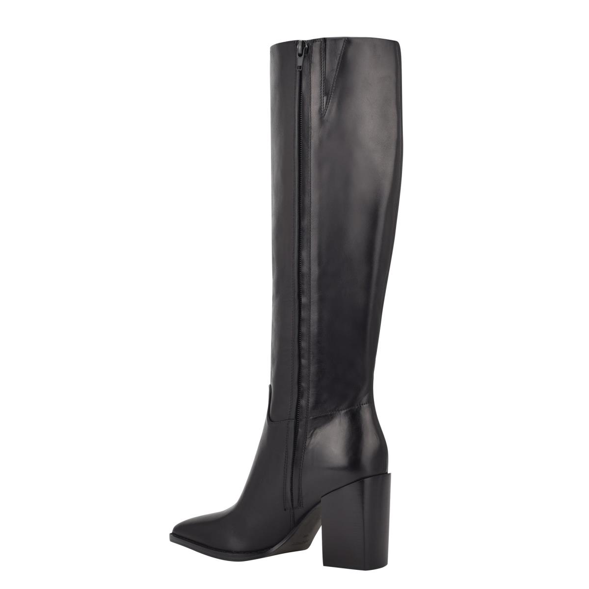 Nine West Brixe Lackstövlar Dam Svarta | 6054OEYBX