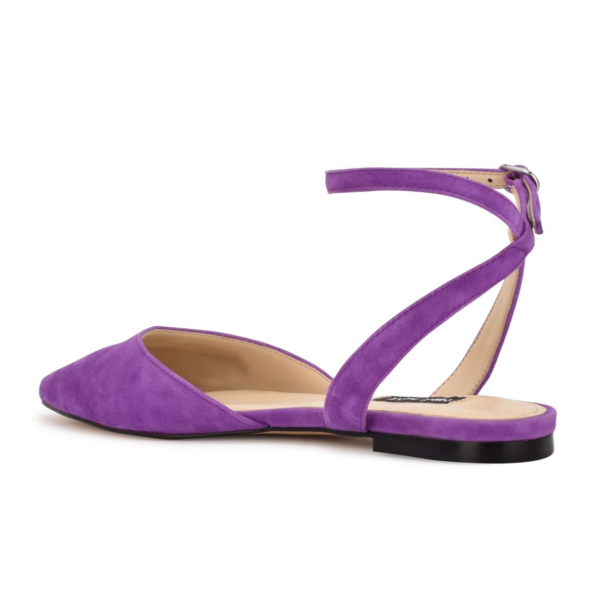 Nine West Briy Pointy Tå Ballerina Dam Lila | 4963JXSCZ