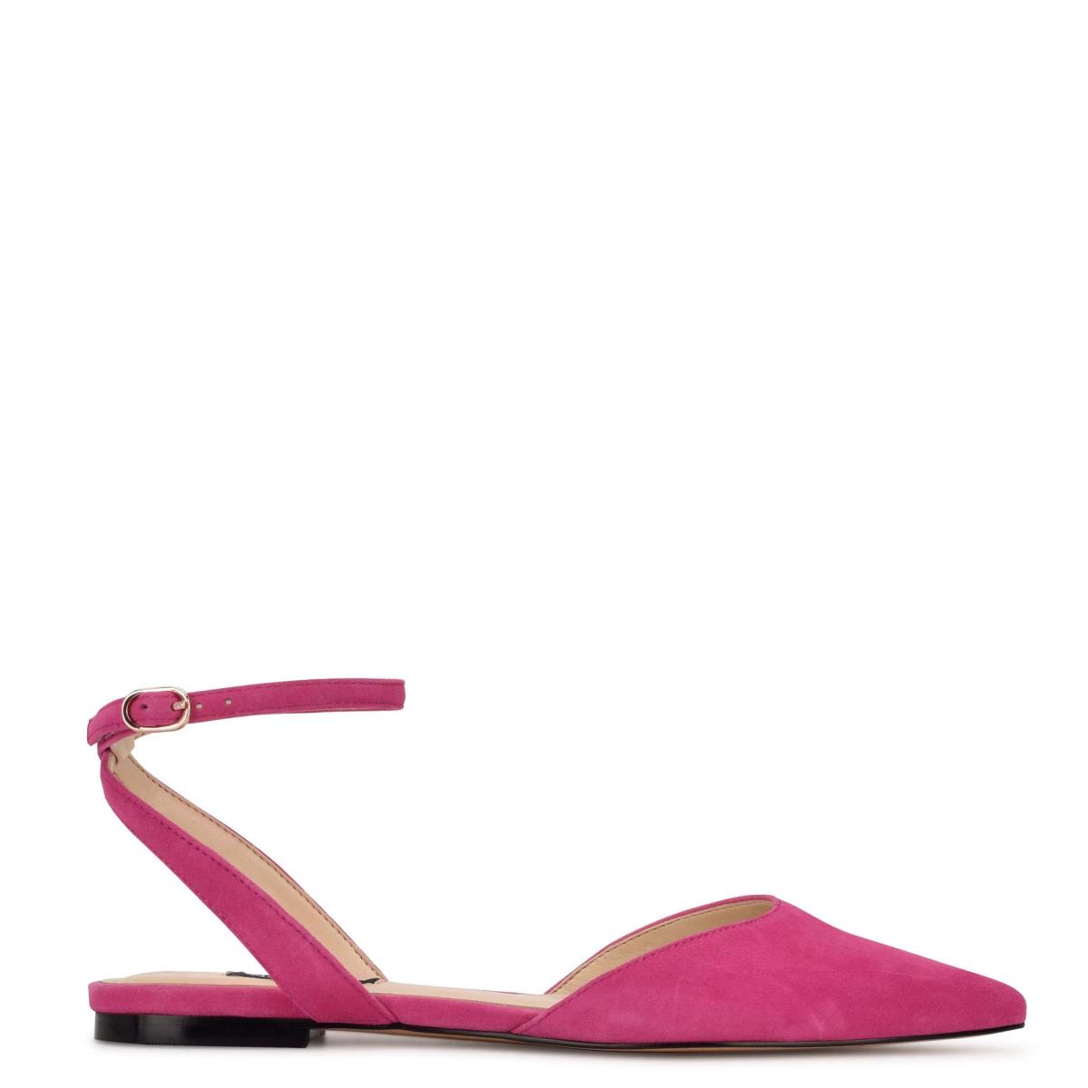 Nine West Briy Pointy Tå Ballerina Dam Rosa | 6892LHSRZ