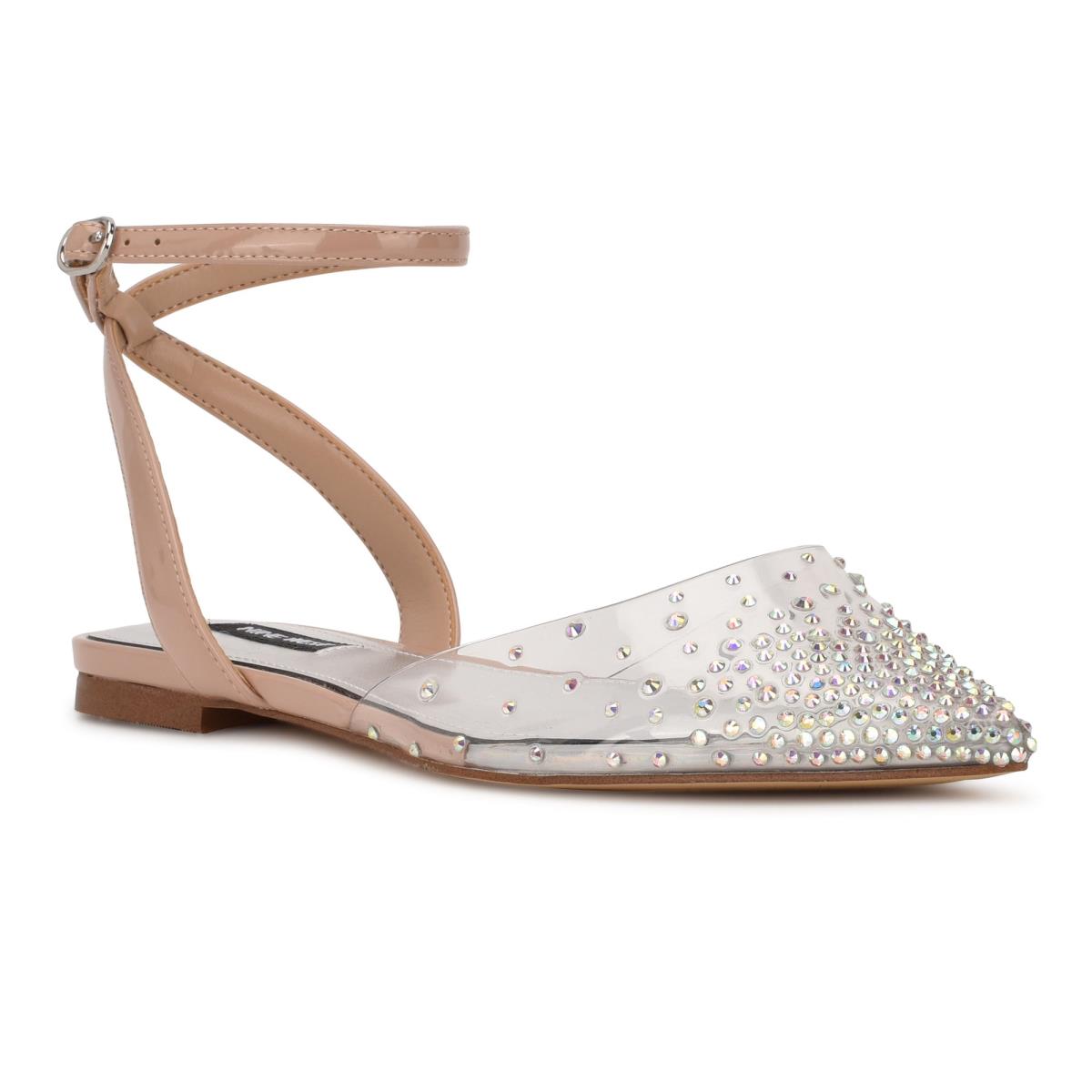 Nine West Briya Pointy Tå Ballerina Dam Beige | 7951WESUP