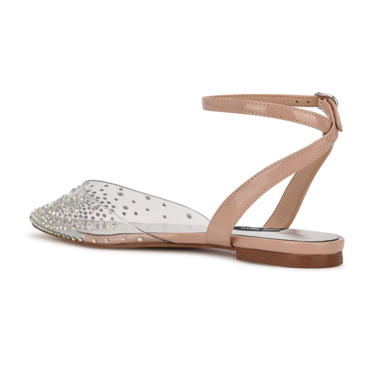 Nine West Briya Pointy Tå Ballerina Dam Beige | 7951WESUP