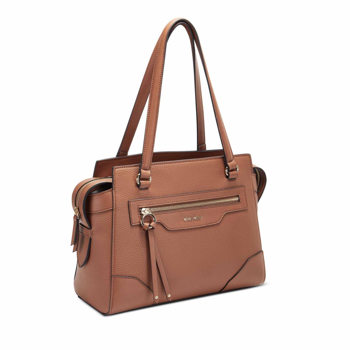 Nine West Brooklyn Jet Set Shldr Satchel Väska Dam Bruna | 5473EYOQZ