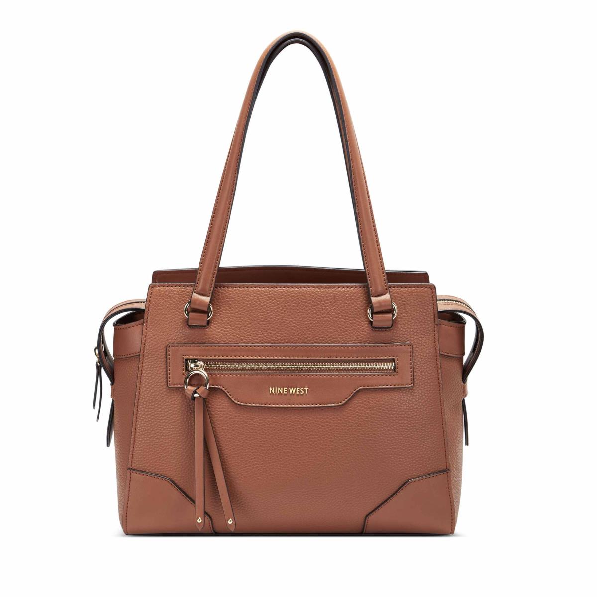 Nine West Brooklyn Jet Set Shldr Satchel Väska Dam Bruna | 5473EYOQZ