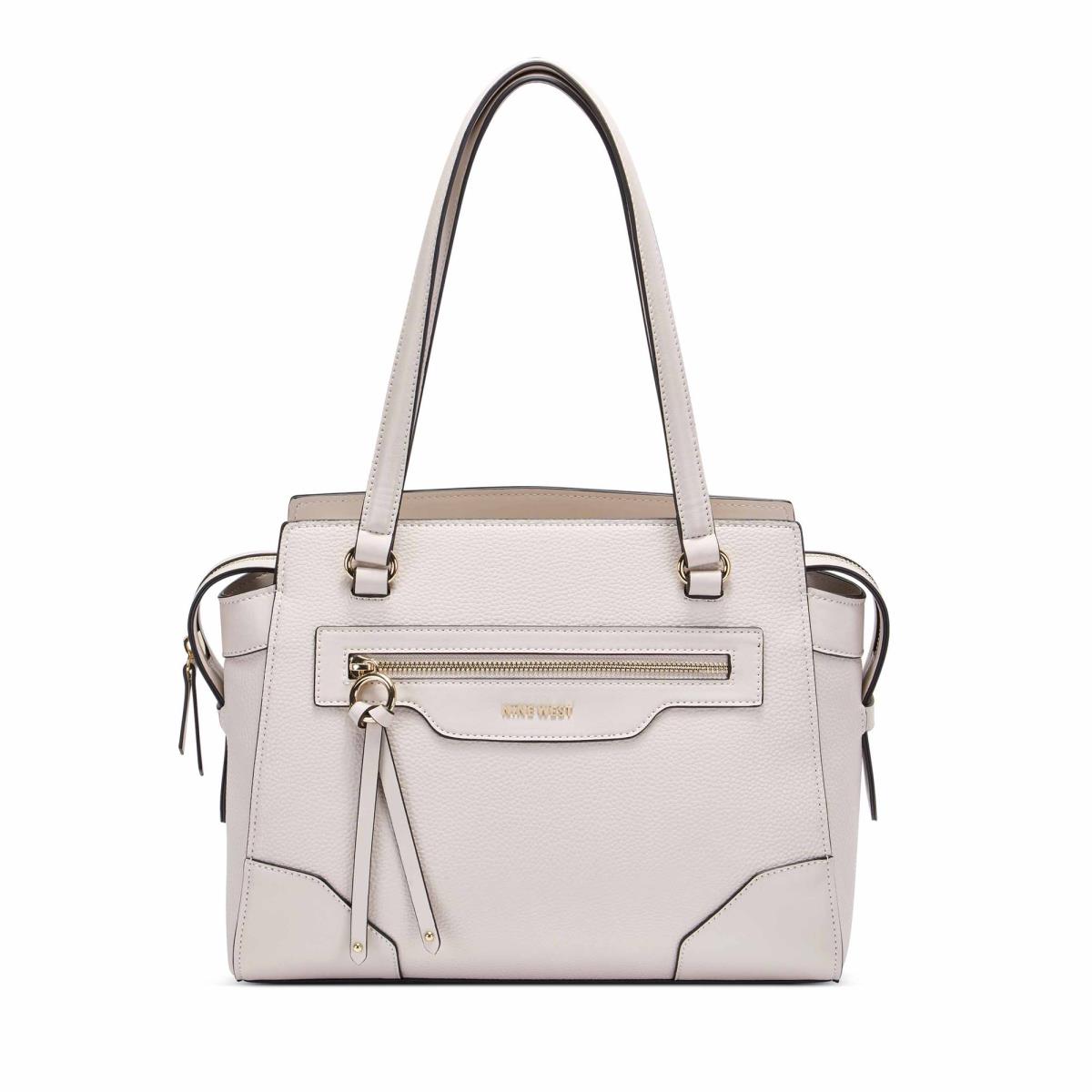 Nine West Brooklyn Jet Set Shldr Satchel Väska Dam Beige | 6315FLRDC