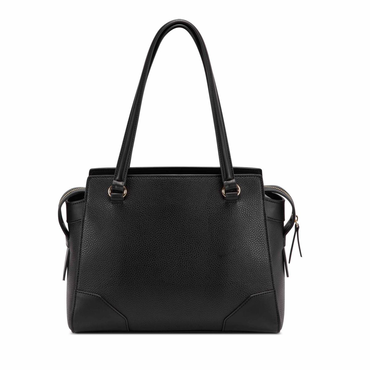 Nine West Brooklyn Jet Set Shldr Satchel Väska Dam Svarta | 7409XHMAP