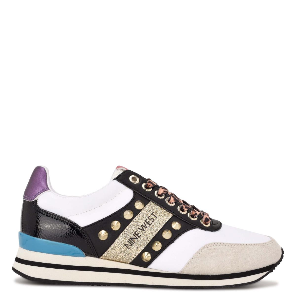 Nine West Bunnie Sneakers Sneakers Dam Guld Vita Svarta | 9516OMSWD