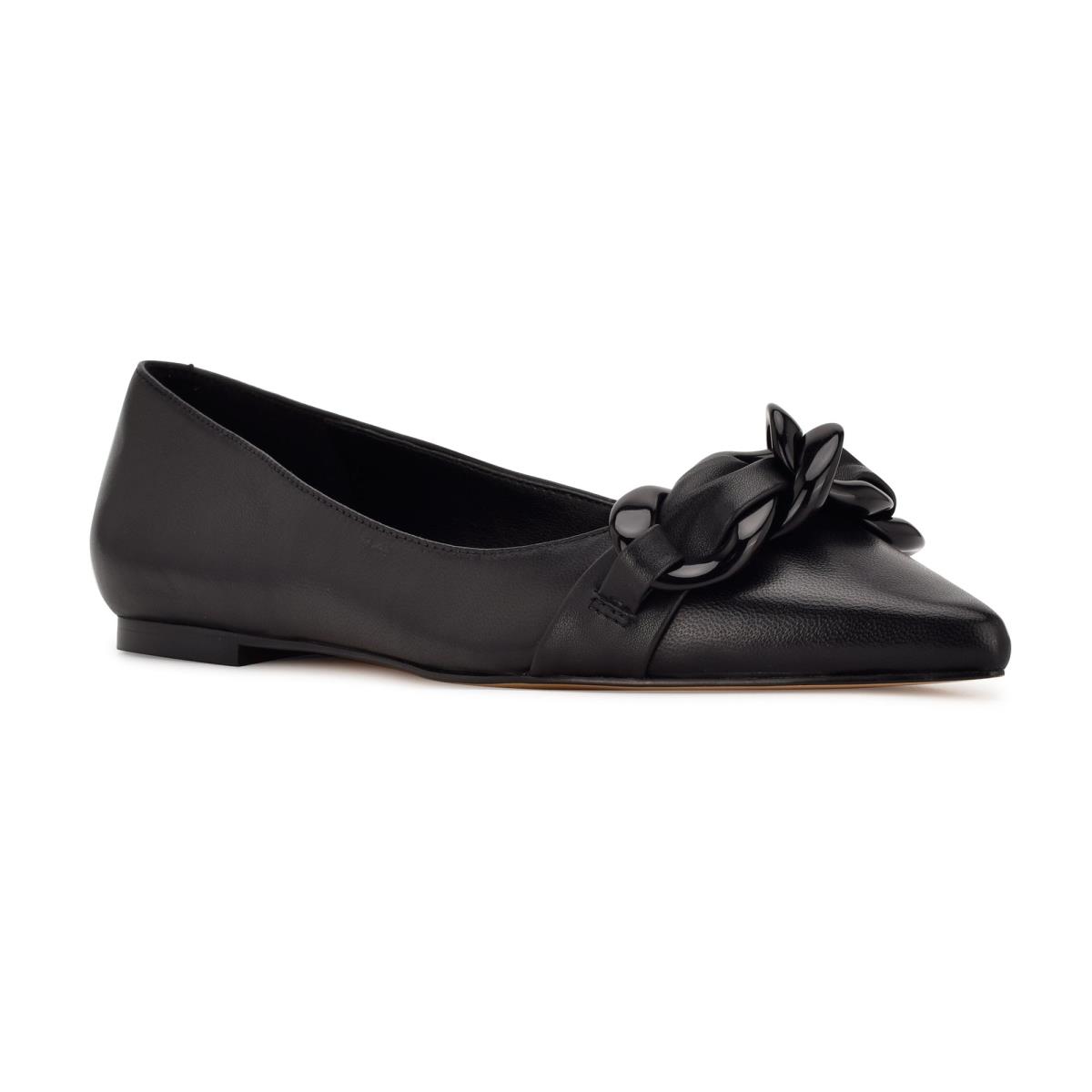 Nine West Buyme Pointy Tå Ballerina Dam Svarta | 1506CNSPV