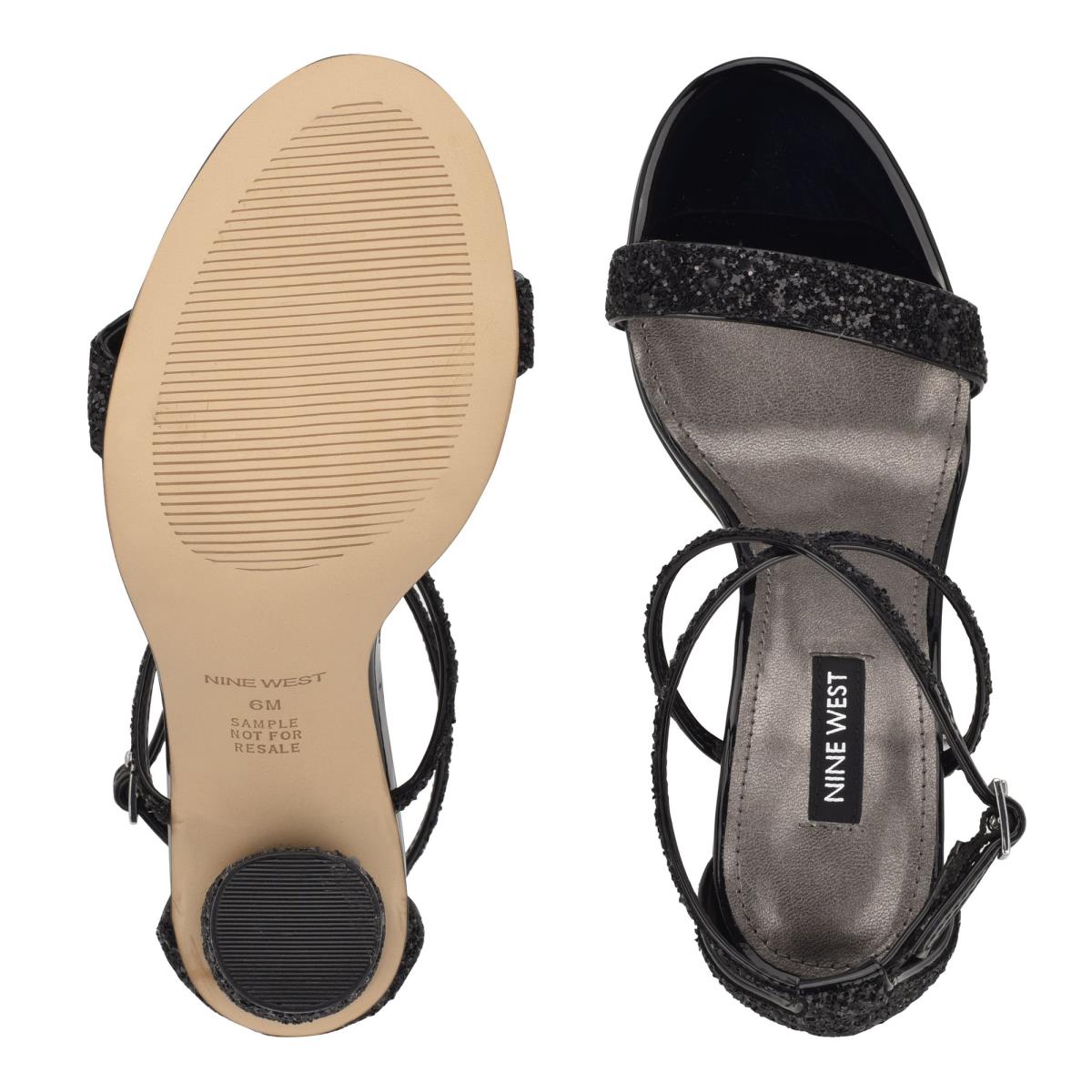 Nine West Celebra Sandaler Klack Dam Svarta | 1072CFVBY