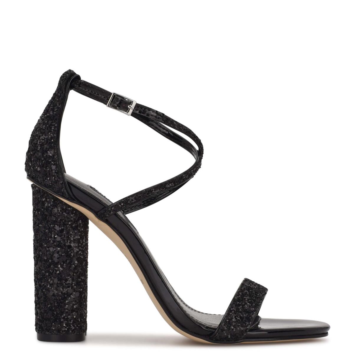 Nine West Celebra Sandaler Klack Dam Svarta | 1072CFVBY