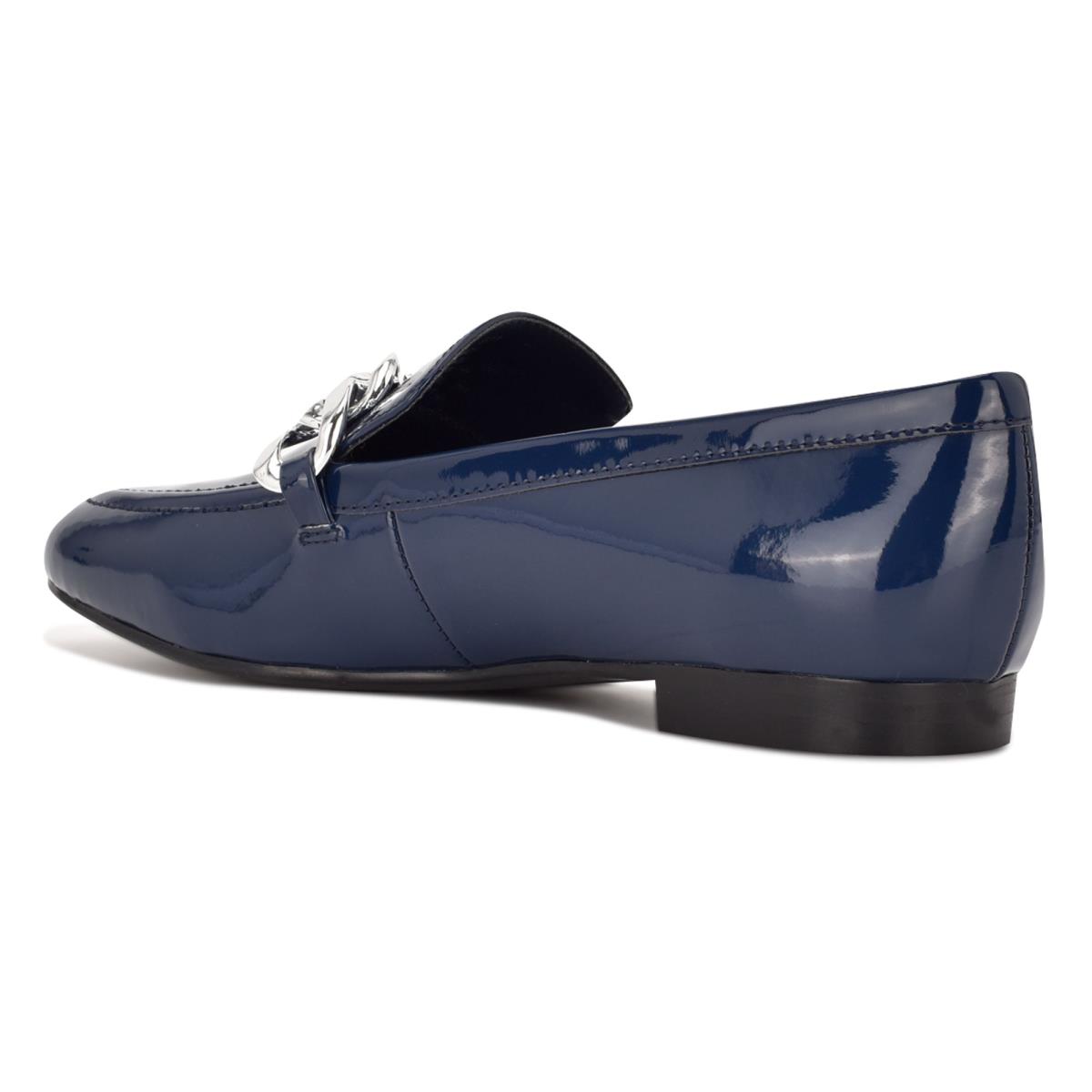 Nine West Chain Slip-On Loafers Dam Blå | 7160BILMO