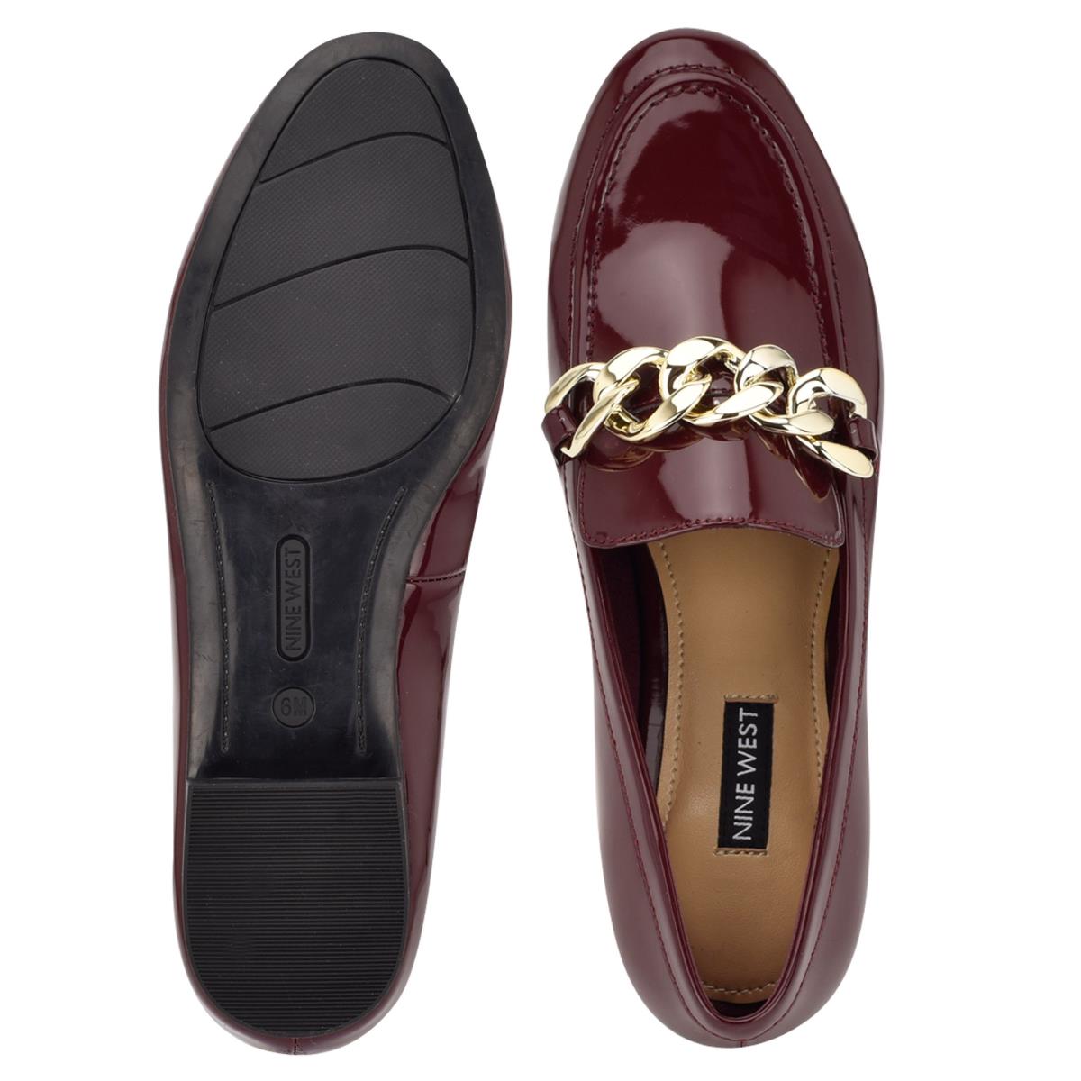 Nine West Chain Slip-On Loafers Dam Röda | 8014QXPRT