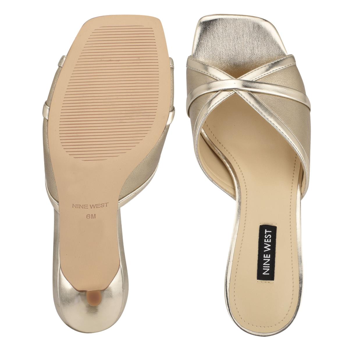 Nine West Dainty Klackar Slidesandaler Dam Silver | 5603ZINUP