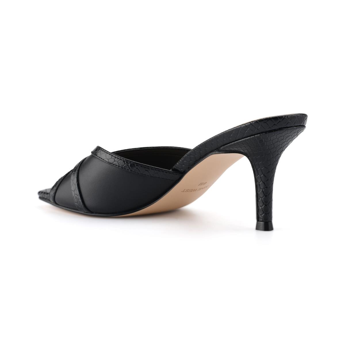 Nine West Dainty Klackar Slidesandaler Dam Svarta | 9573GHUMW