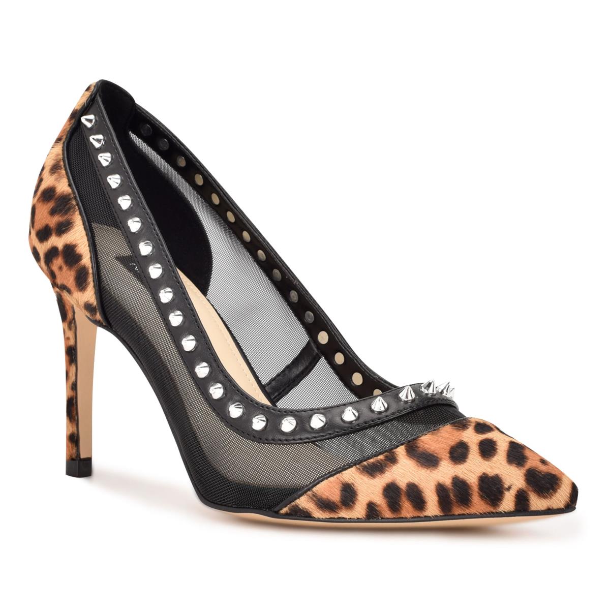 Nine West Erian Pointy Tå Pumps Dam Leopard | 0498ZJONF