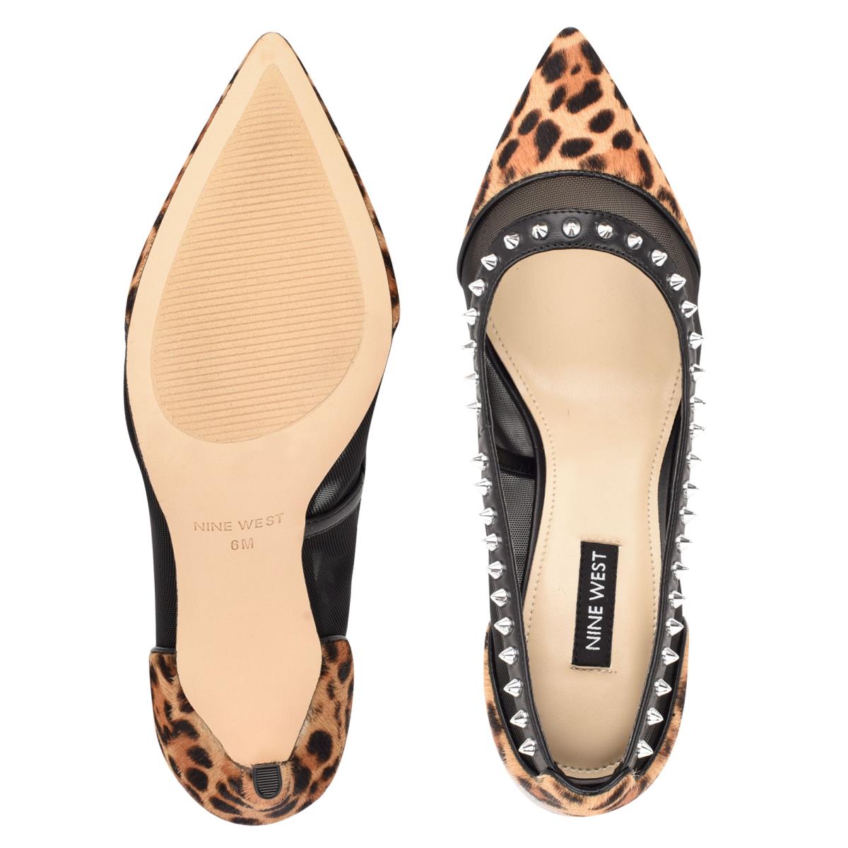 Nine West Erian Pointy Tå Pumps Dam Leopard | 0498ZJONF