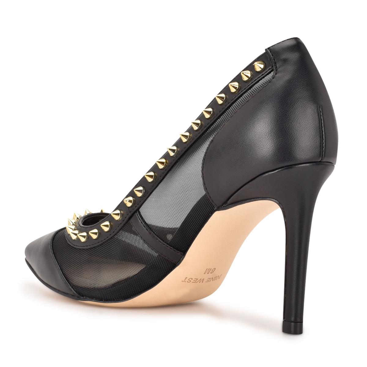 Nine West Erian Pointy Tå Pumps Dam Svarta | 5263LUWBO